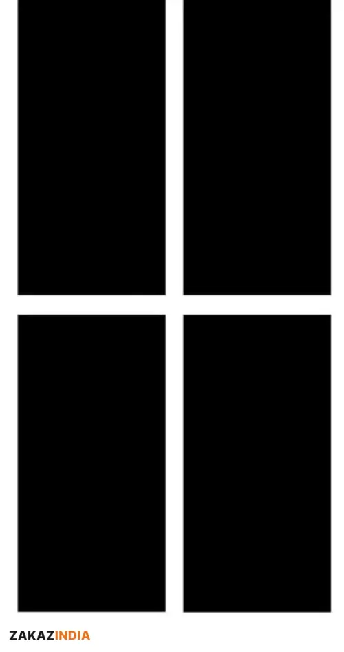 Plain Black 600×1200 – варианты рисунка (плитки без повтора узора)