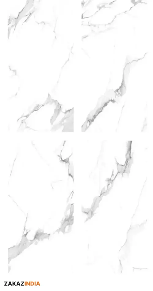 Apollo White 600×1200 – варианты рисунка (плитки без повтора узора)