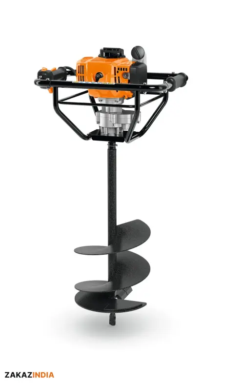 Мотобур STIHL с буровой насадкой