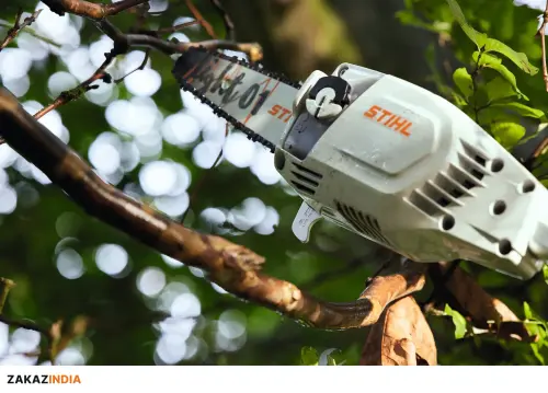 STIHL HTA 86, масляный бак и крышка без инструмента