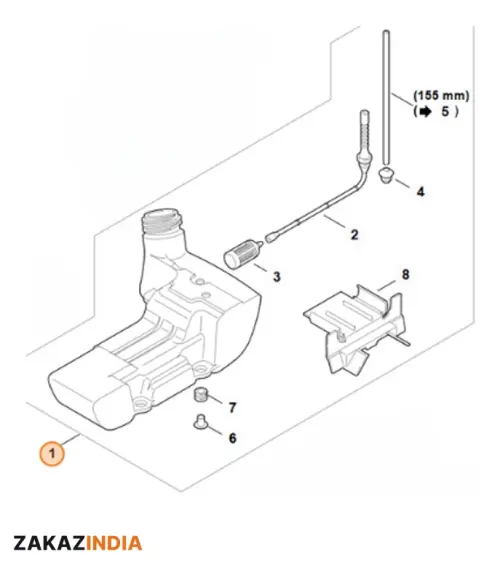 Топливный бак STIHL 4128 350 0401